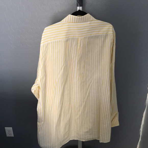 Men’s LS Steven Land Yellow dress shirt - Picture 2 of 2